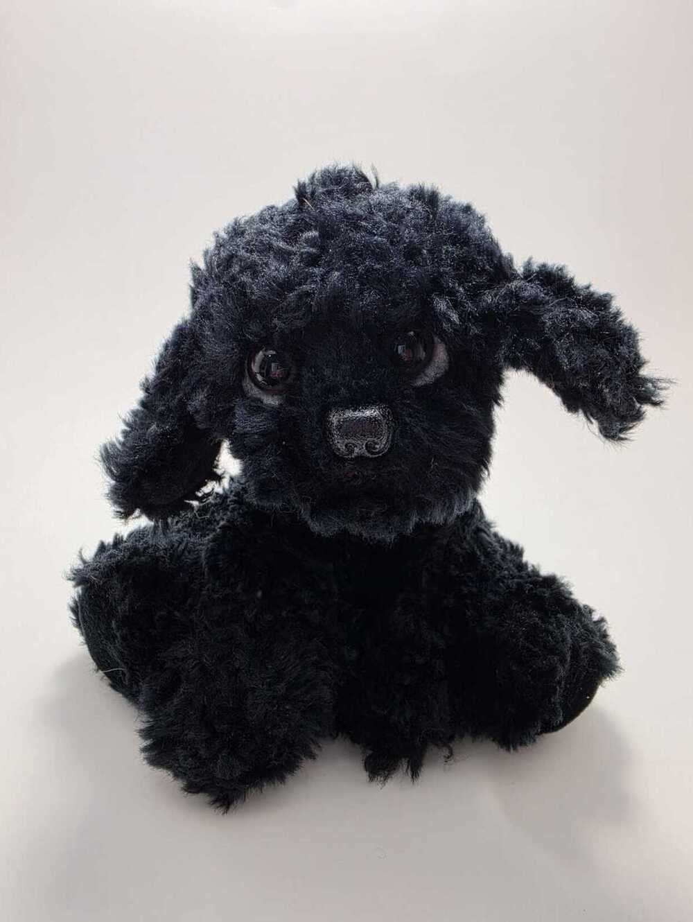 Russ "Muffin" Black Bichon Frise Plush, Like New Condition, Vintage (9 inch)